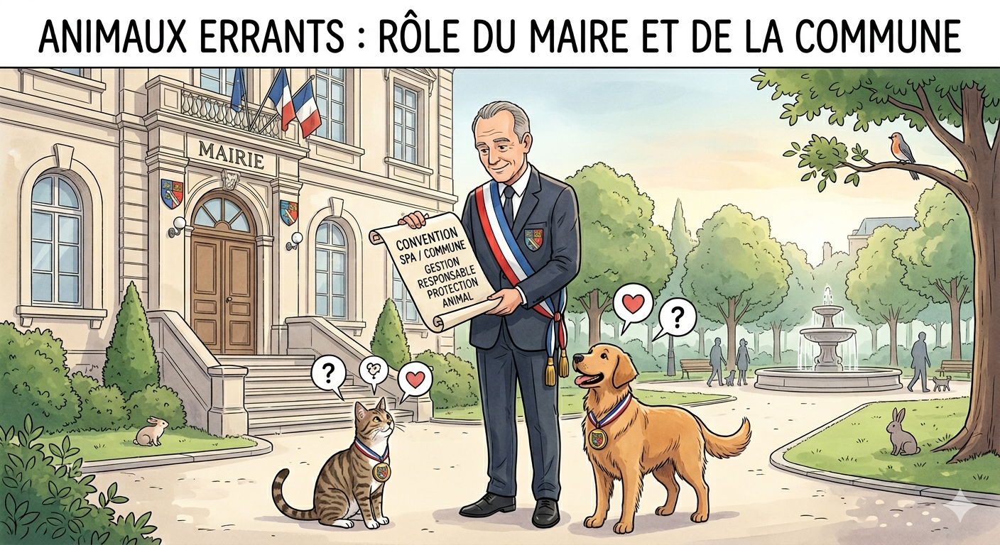 Animaux errants : Rôle du Maire et de la commune
